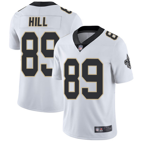 Men New Orleans Saints Limited White Josh Hill Road Jersey NFL Football 89 Vapor Untouchable Jersey